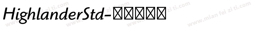 HighlanderStd字体转换