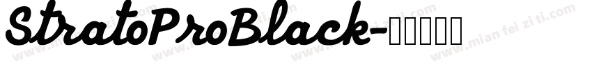 StratoProBlack字体转换