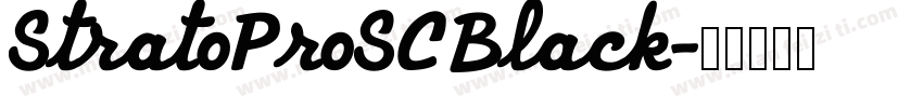 StratoProSCBlack字体转换