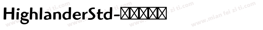 HighlanderStd字体转换