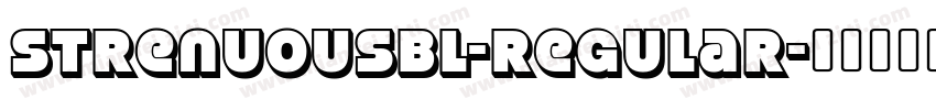 StrenuousBl-Regular字体转换