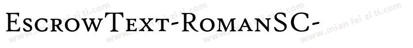 EscrowText-RomanSC字体转换