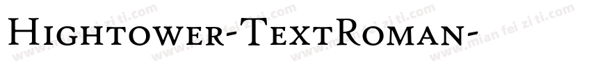 Hightower-TextRoman字体转换
