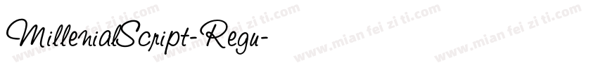MillenialScript-Regu字体转换