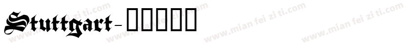 Stuttgart字体转换