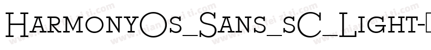 HarmonyOs_Sans_sC_Light-亮体字体转换