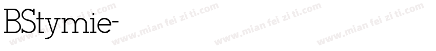 BStymie字体转换