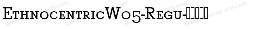 EthnocentricW05-Regu字体转换