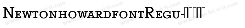NewtonhowardfontRegu字体转换