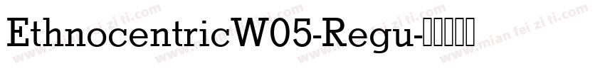 EthnocentricW05-Regu字体转换