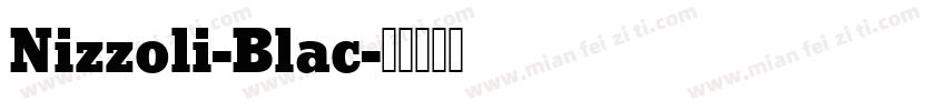 Nizzoli-Blac字体转换