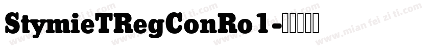 StymieTRegConRo1字体转换