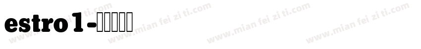 estro1字体转换