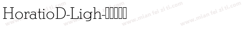 HoratioD-Ligh字体转换