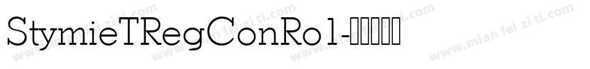 StymieTRegConRo1字体转换