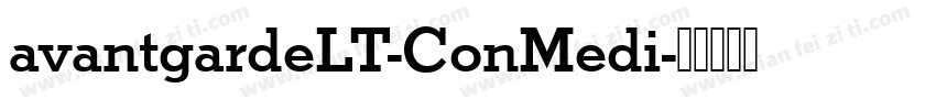 avantgardeLT-ConMedi字体转换