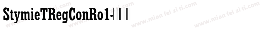 StymieTRegConRo1字体转换
