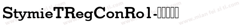 StymieTRegConRo1字体转换
