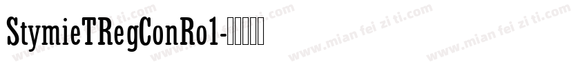 StymieTRegConRo1字体转换
