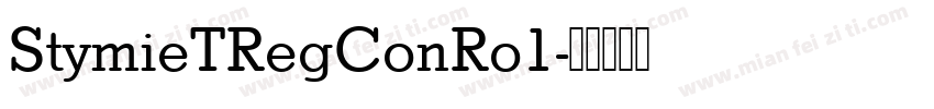 StymieTRegConRo1字体转换