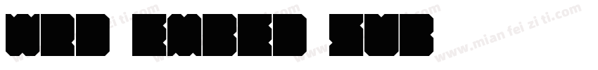 WRD_EMBED_SUB字体转换
