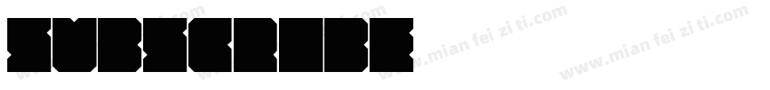 subscribe字体转换