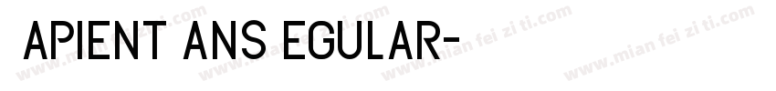 SapientSansRegular字体转换