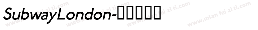 SubwayLondon字体转换