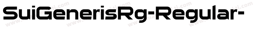 SuiGenerisRg-Regular字体转换