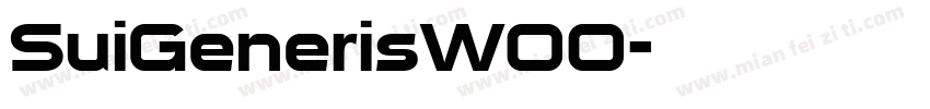 SuiGenerisW00字体转换