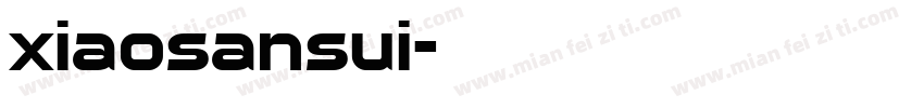 xiaosansui字体转换