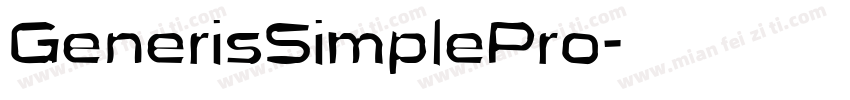 GenerisSimplePro字体转换