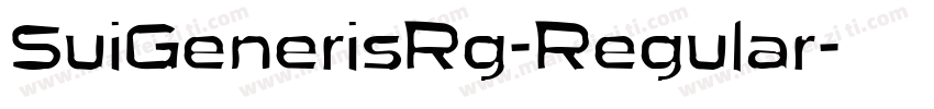SuiGenerisRg-Regular字体转换