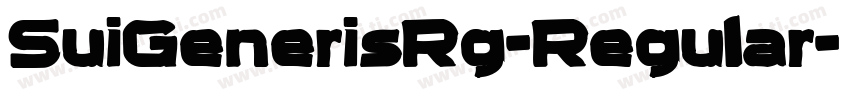 SuiGenerisRg-Regular字体转换