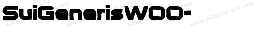 SuiGenerisW00字体转换