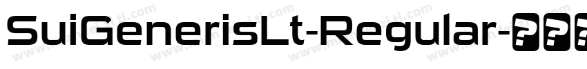 SuiGenerisLt-Regular字体转换