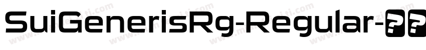 SuiGenerisRg-Regular字体转换