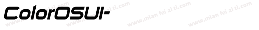 ColorOSUI字体转换
