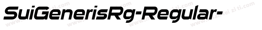 SuiGenerisRg-Regular字体转换