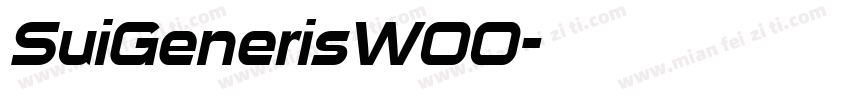 SuiGenerisW00字体转换