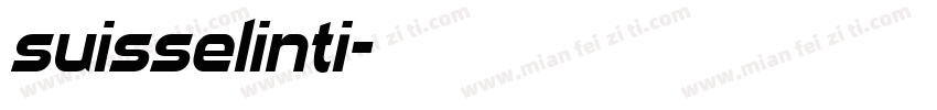 suisselinti字体转换