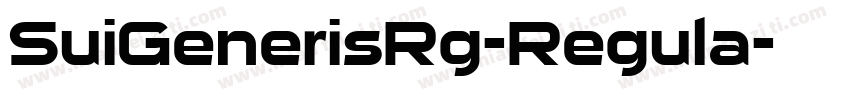 SuiGenerisRg-Regula字体转换