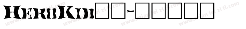HeroKid字体字体转换