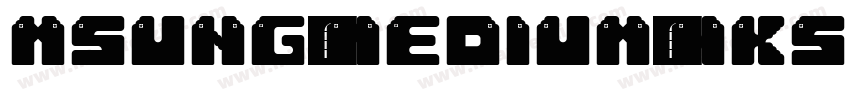 MSung-Medium-HKSCS-U字体转换