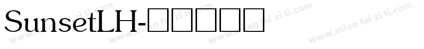 SunsetLH字体转换