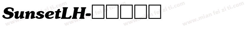 SunsetLH字体转换