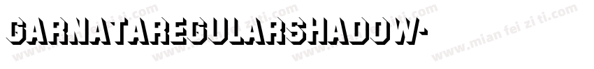 GarnataRegularShadow字体转换