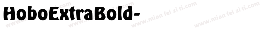 HoboExtraBold字体转换