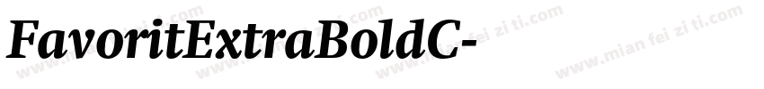 FavoritExtraBoldC字体转换