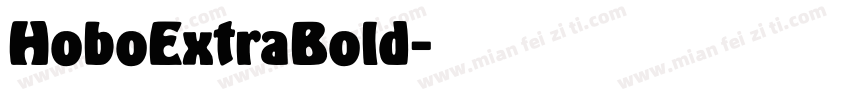 HoboExtraBold字体转换